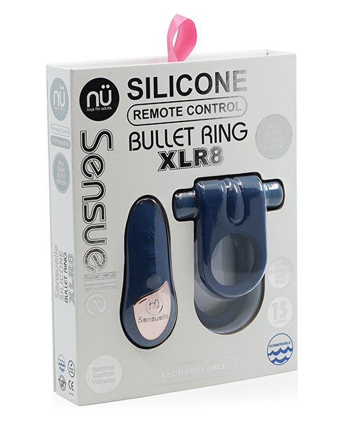 Sensuelle Silicone Remote Control XLR8 Turbo Boost Bullet Ring - Empower Pleasure