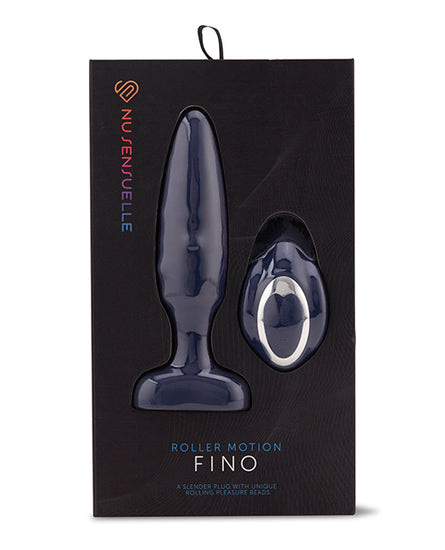 Nu Sensuelle Fino Roller Motion Plug - Navy Blue - Empower Pleasure