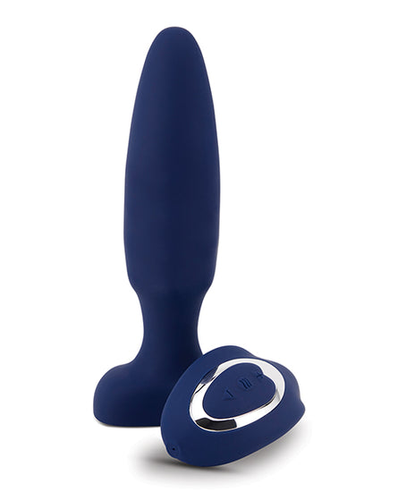 Nu Sensuelle Fino Roller Motion Plug - Navy Blue - Empower Pleasure