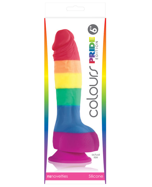 Colours Pride Edition 6" Dong with Suction Cup - Empower Pleasure