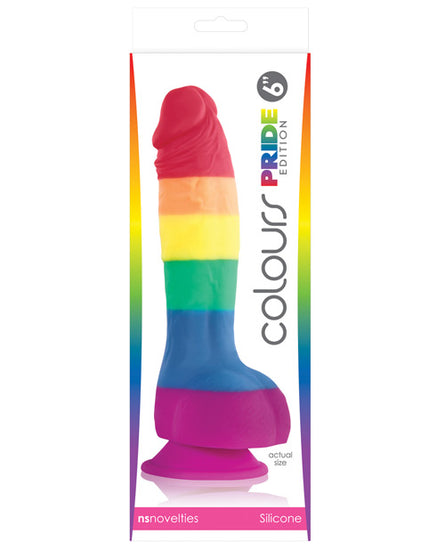Colours Pride Edition 6" Dong with Suction Cup - Empower Pleasure