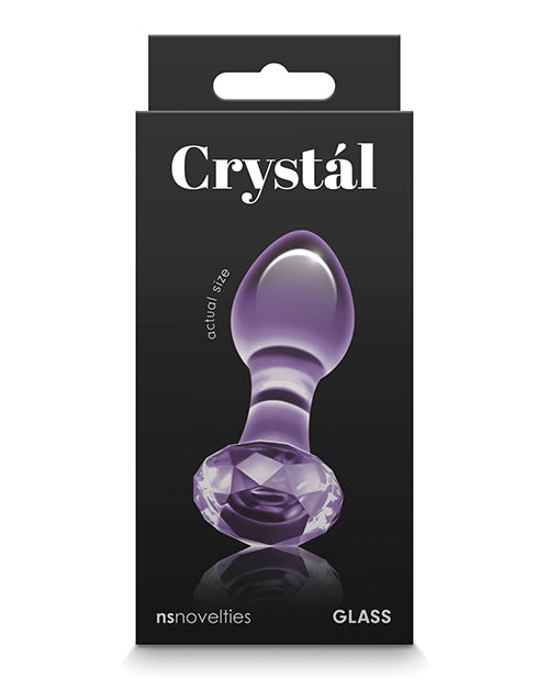 Crystal Gem Butt Plug - Purple - Empower Pleasure