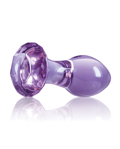 Crystal Gem Butt Plug - Purple - Empower Pleasure