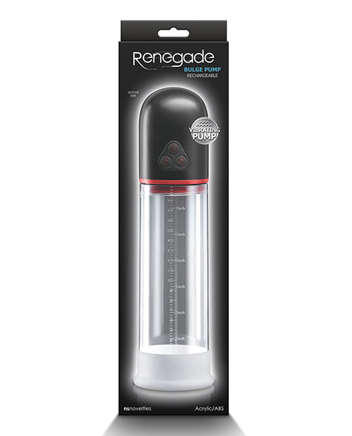 Renegade Bulge Vibrating Pump - Black - Empower Pleasure