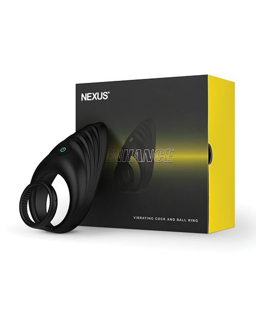 Nexus Enhance Cock & Ball Ring - Black - Empower Pleasure