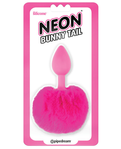 Neon Luv Touch Bunny Tail - Pink - Empower Pleasure