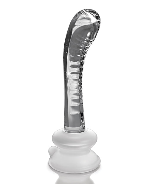 Icicles No. 88 Hand Blown Glass G-Spot Massager w/Suction Cup -  Clear - Empower Pleasure