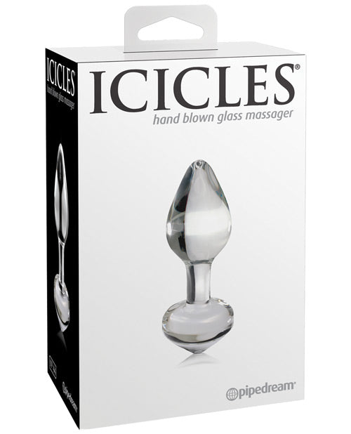 Icicles No. 44 Hand Blown Glass Butt Plug - Empower Pleasure