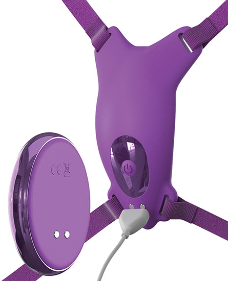 Fantasy For Her Ultimate Butterfly Strap-On - Purple - Empower Pleasure