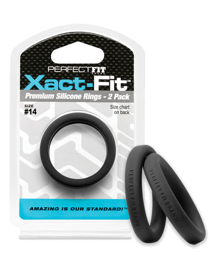 Perfect Fit Xact Fit - Black - Pack-of-2 - Empower Pleasure