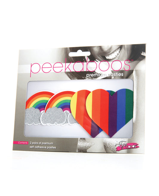 Peekaboos Pride Glitters Rainbows & Hearts - Pack of 2 - Empower Pleasure