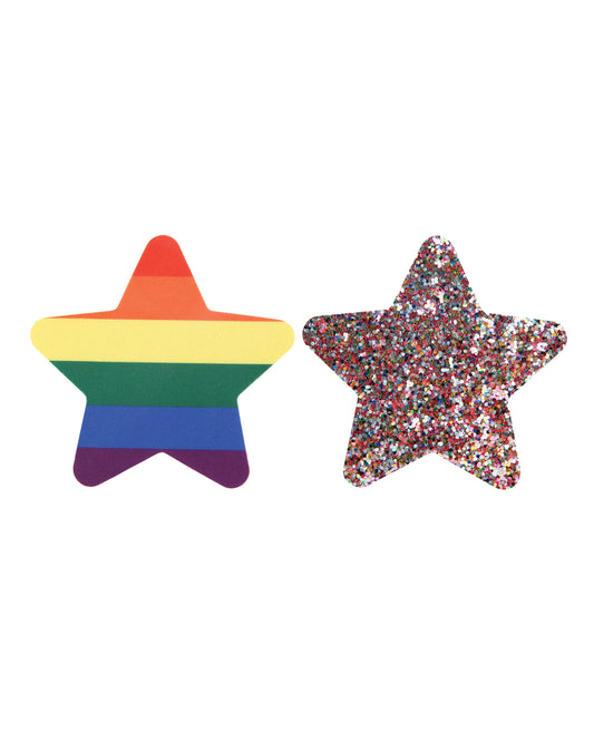 Peekaboos Pride Rainbow Glitter Stars - Pack of 2 - Empower Pleasure