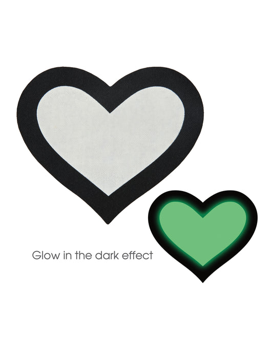 Peekaboo Glow in the Dark Hearts - Pack of 2 - Empower Pleasure