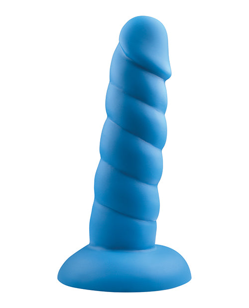 Rock Candy Suga Daddy 5.5" Silicone Dildo - Blue - Empower Pleasure