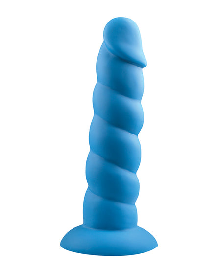 Rock Candy Suga Daddy 7" Silicone Dildo - Blue - Empower Pleasure