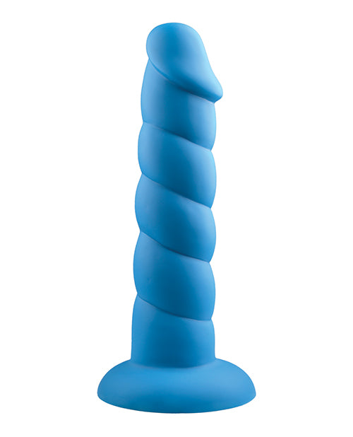 Rock Candy Suga Daddy 8" Silicone Dildo - Blue - Empower Pleasure