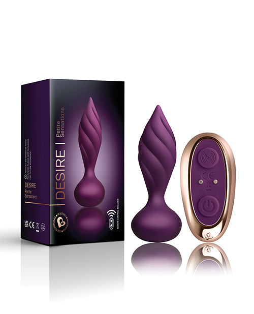 Rocks Off Petite Sensations Desire Plug w/Remote - Assorted Colors - Empower Pleasure