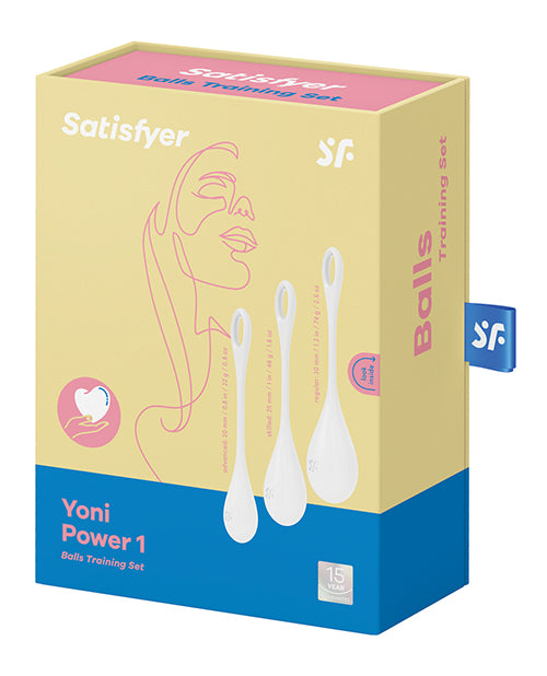 Satisfyer Yoni Power 1 Balls Training Set - White - Empower Pleasure