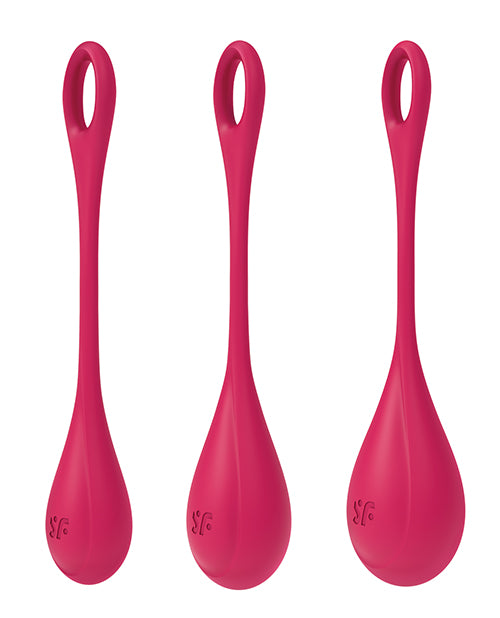 Satisfyer Yoni Power 1 Balls Training Set - Red - Empower Pleasure