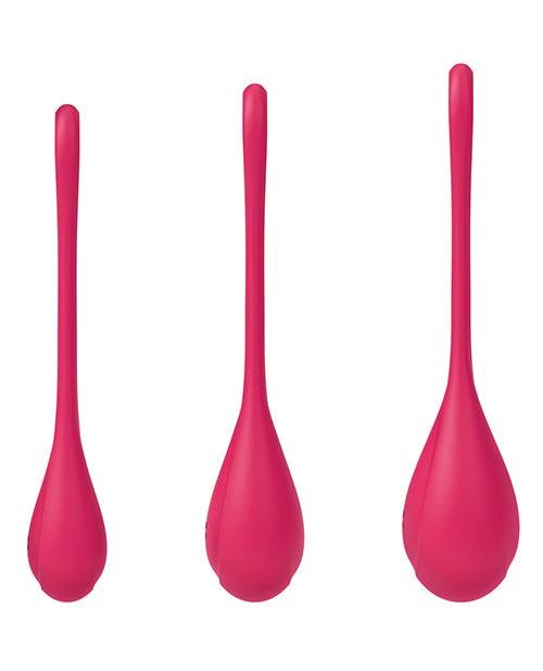 Satisfyer Yoni Power 1 Balls Training Set - Red - Empower Pleasure