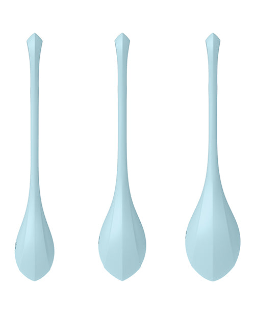 Satisfyer Yoni Power 2 Balls Training Set - Light Blue - Empower Pleasure