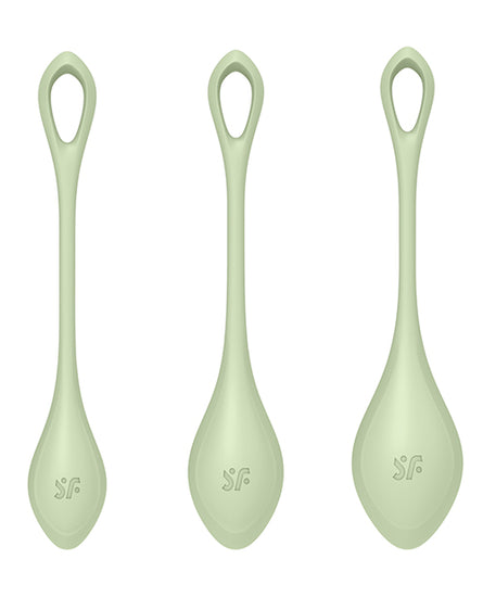 Satisfyer Yoni Power 2 Balls Training Set - Light Green - Empower Pleasure