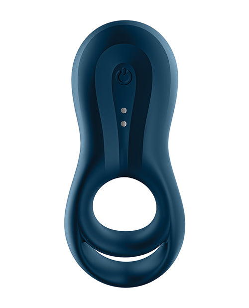 Satisfyer Epic Duo Ring Vibrator - Dark Blue - Empower Pleasure