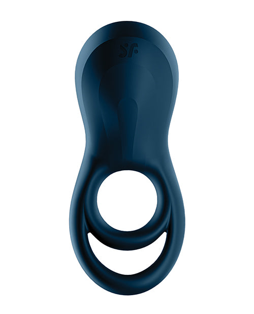 Satisfyer Epic Duo Ring Vibrator - Dark Blue - Empower Pleasure