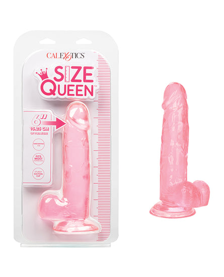 Size Queen 6" Dildo - Pink - Empower Pleasure
