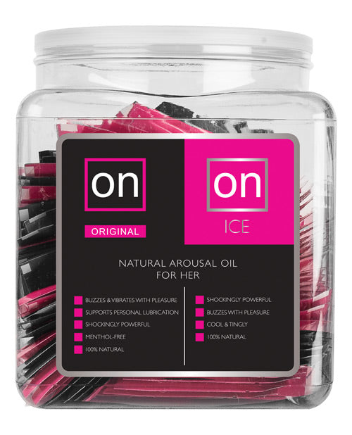 On for Her Arousal Gel Single Use Ampule Tub - Original & Ice Tub of 75 - Empower Pleasure