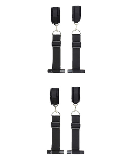 Shots Ouch Door Restraint Kit - Black - Empower Pleasure