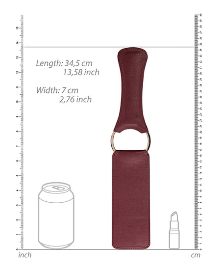 Shots Ouch Halo Paddle - Burgundy - Empower Pleasure