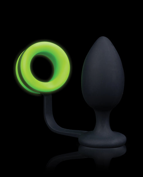 Shots Ouch Butt Plug w/Cock Ring - Glow in the Dark - Empower Pleasure