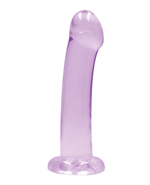 Shots RealRock Crystal Clear 7" Dildo  - Purple - Empower Pleasure