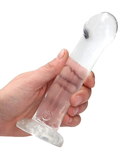 Shots RealRock Crystal Clear 7" Dildo  - Transparent - Empower Pleasure