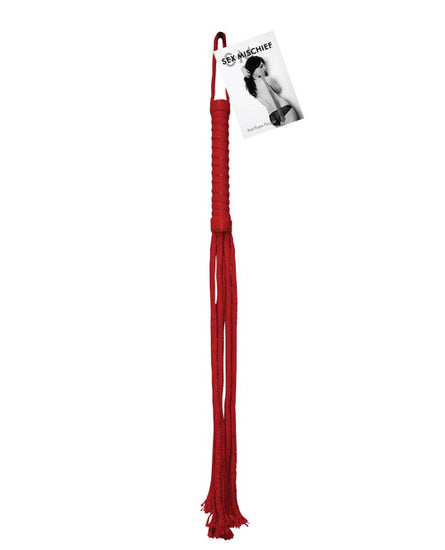 Sex & Mischief Rope Flogger - Red - Empower Pleasure