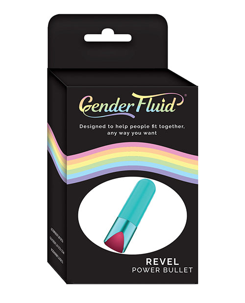 Gender Fluid Revel Power Bullet - Aqua - Empower Pleasure