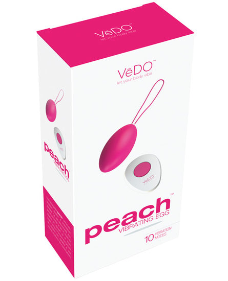 VeDO Peach Rechargeable Egg Vibe - Empower Pleasure