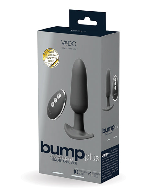 VeDO Bump Plus Rechargeable Remote Control Anal Vibe - Assorted Colors - Empower Pleasure